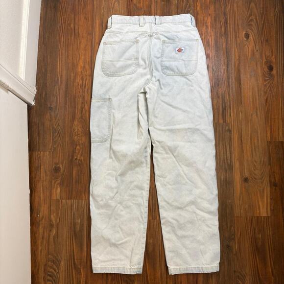 Women's Dickies Madison Loose Fit Double Knee Jeans size 32 light blue color - Picture 3 of 8